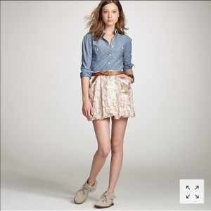 Jcrew Metallic bubble skirt